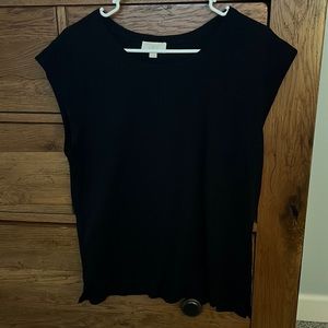 Loft cropped sleeve Black T-shirt